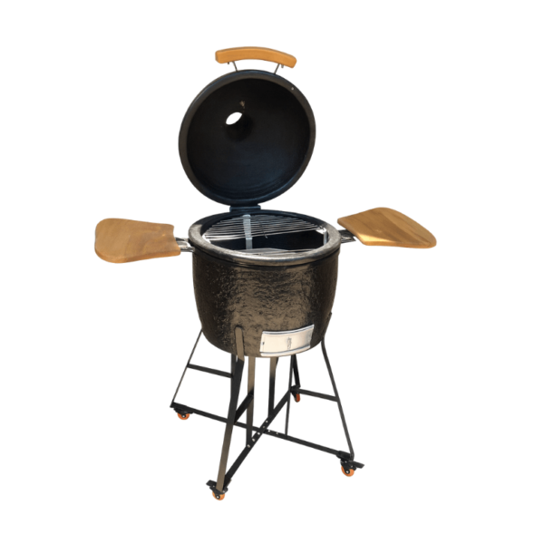 asador cerámico chico vista de perfil